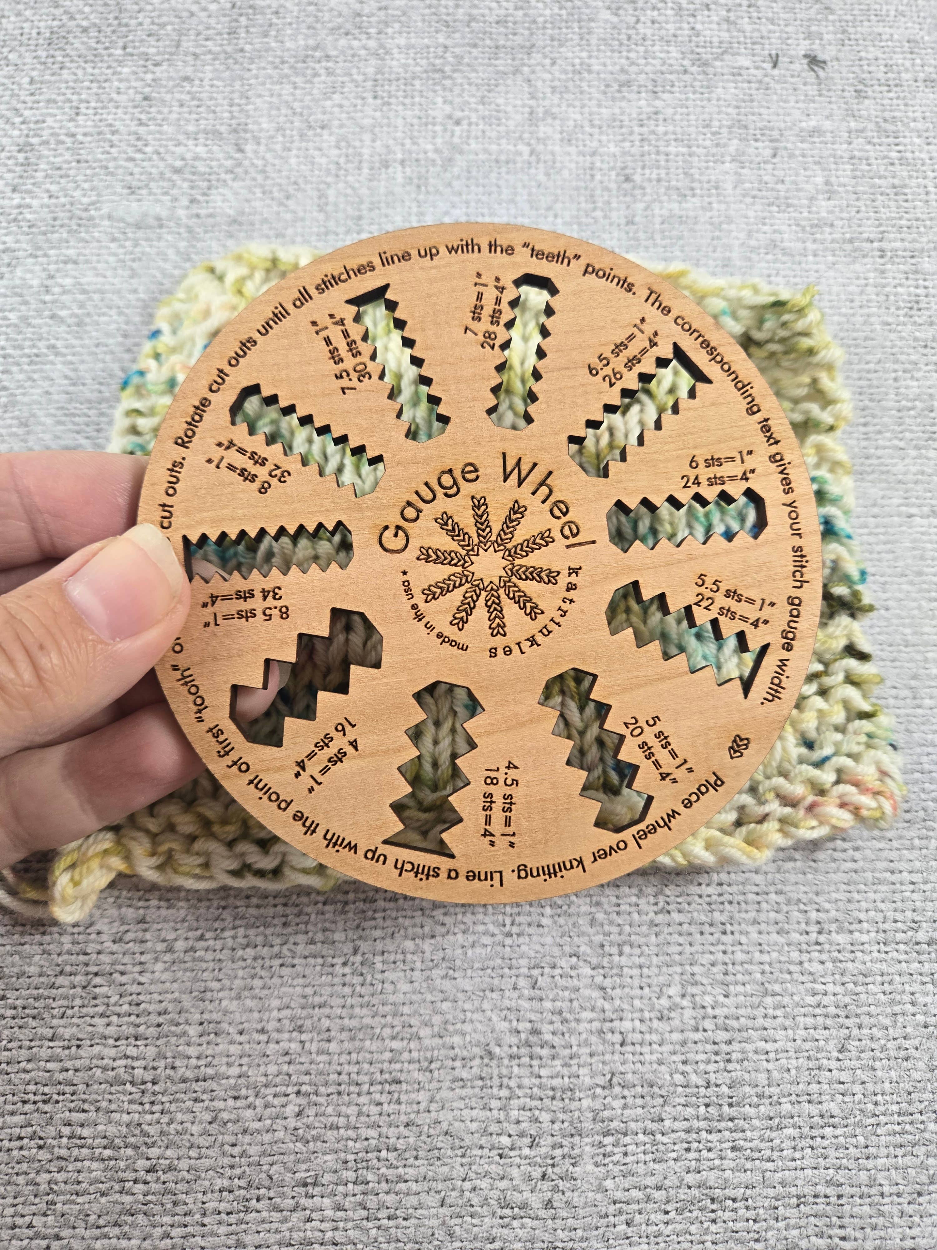 Katrinkles - Vente Accessoire de tricot/crochet - Roue de jauge2