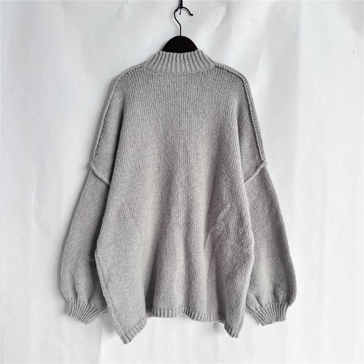 Rosa Clothing - Wholesale Cardigan - Women's - Chunky Casual Vintage Bat-Sleeve Sweater Cardigan4