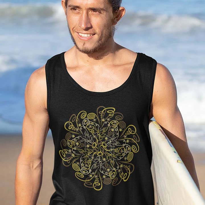 Camiseta regata masculina Dymitry Made To Order - preta por atacado de symbolika