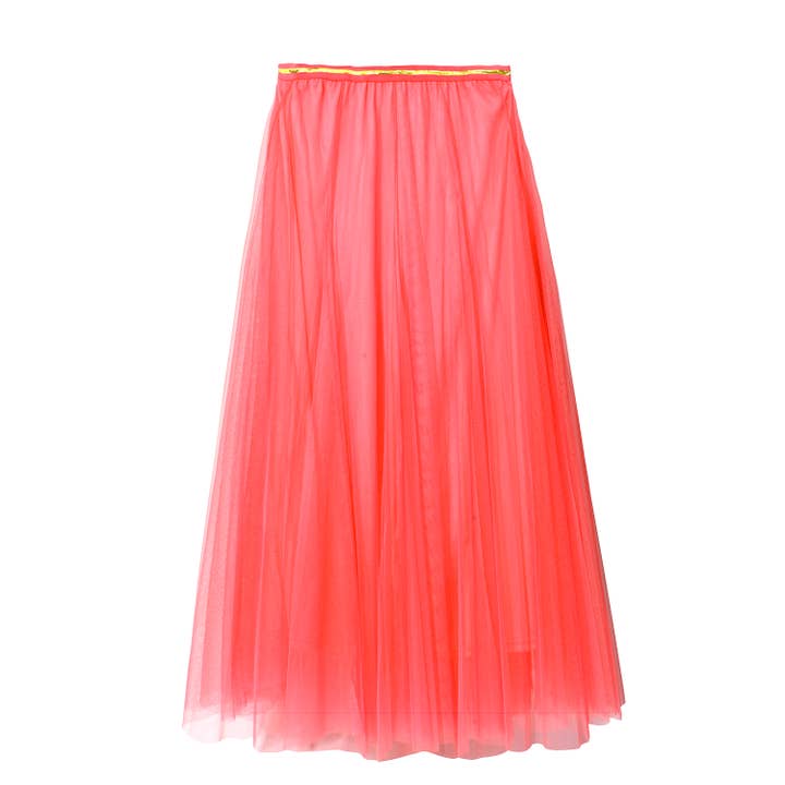 Tulle Layer Skirt in Electric Coral for wholesale by Last True Angel