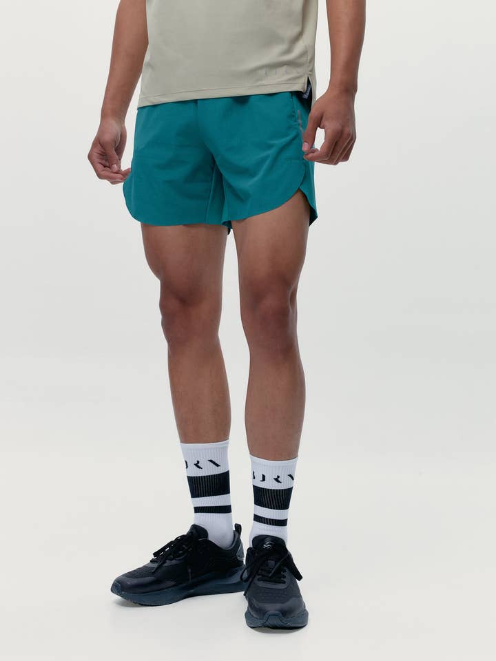 Shorts esportivos Corto Souss Verde Biscay por atacado de Born Living Yoga