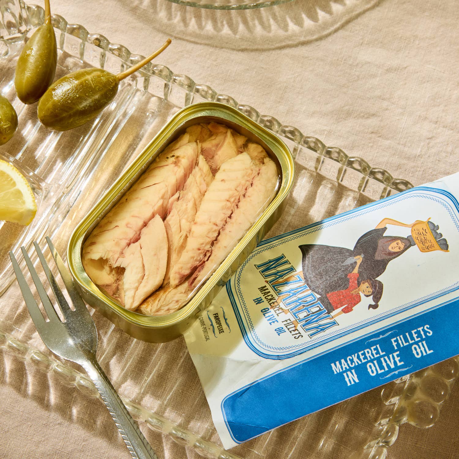 Lata – wholesale Tinned fish – Nazarena Mackerel Fillets in Olive Oil1