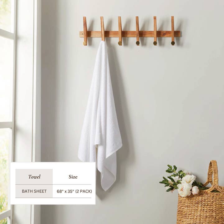 BH Collective - Wholesale Towel Set - Cotton Textured Bath Towel Set - Acacia Collection24