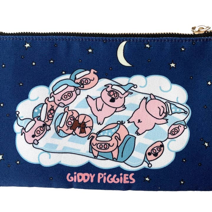 Giddy Piggies - Wholesale Pouch - Women's - Giddy Piggies Bedtime Zipper Pouches1