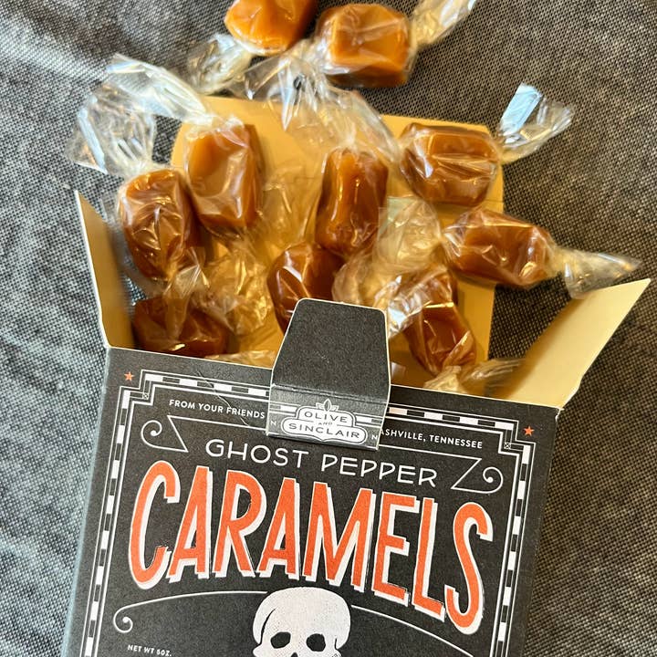 Olive & Sinclair Chocolate – wholesale Caramel – Ghost Pepper Caramel3