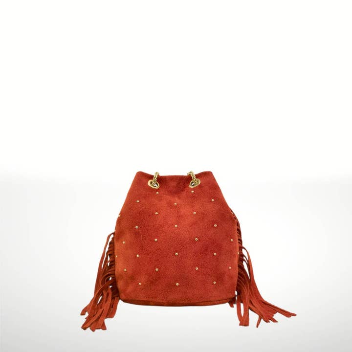 ITALIAN'S LEATHER - Wholesale Shoulder bag – women's - Flora ² Suede leather shoulder bag6