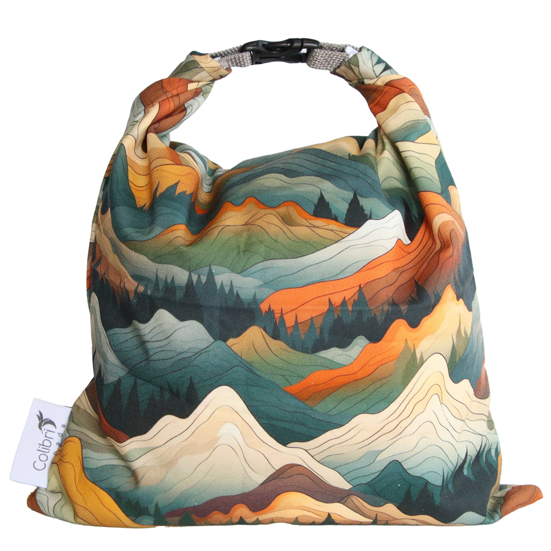 Colibri Canada - Wholesale Food Storage Wrap/Bag - Reusable Bread Bag - Mountains2