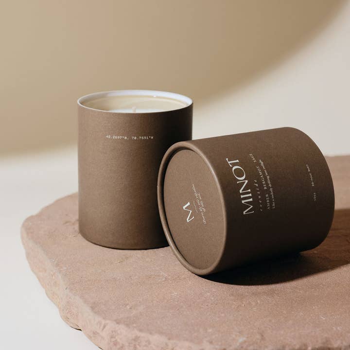 Minot - Wholesale Jar/Filled Candle - Eventide - Luxury Non-toxic Soy Candle, 12 oz.1