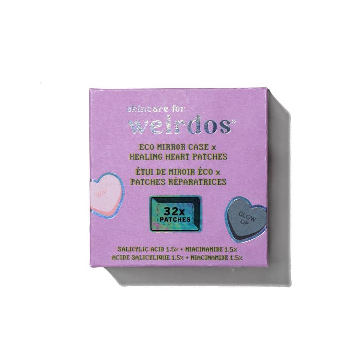 Skincare for Weirdos - Wholesale Acne/Hydrocolloid Patch - Starter Kit – Recycled Case + 32 Pimple Patches1