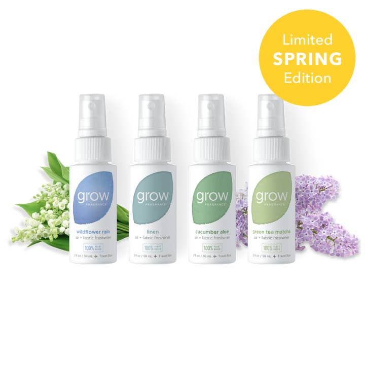 Grow Fragrance - Wholesale Room & Linen Spray - Spring Discovery Set
