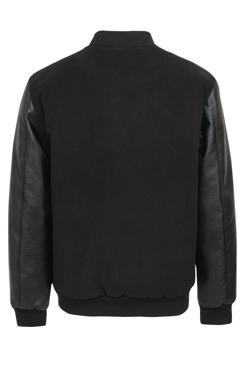 Victorious - Vente Veste d'université/de baseball – homme - Veste essentielle Melton JK5073 (Paquet ouvert)3