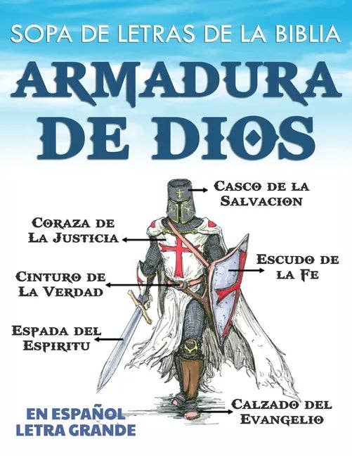 Books by splitShops - Wholesale Coloring & Activity Book - Adult - Sopa de Letras de la Biblia en Español Letra Grande: Armadura de Dios - Paperback0
