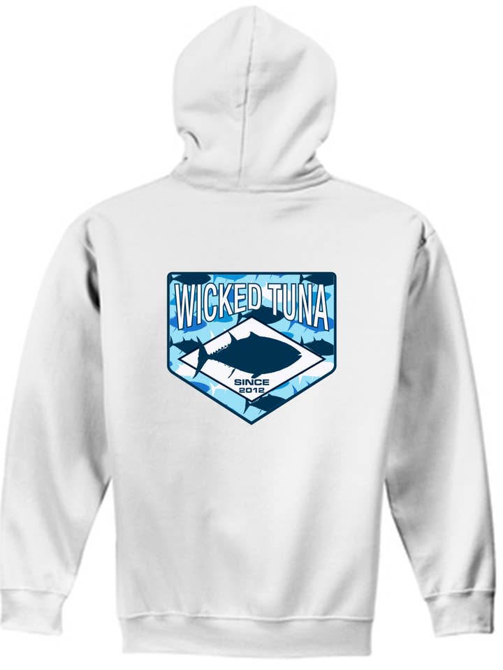 Wicked Tuna sweatshirt met capuchon - Camo-logo voor wholesale door Wicked Tuna