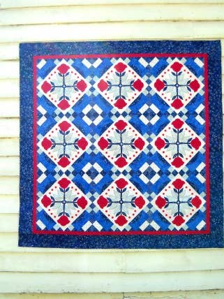 Pioneer Rose Quilt Pattern CCC-018 for wholesale by Curlicue Creations