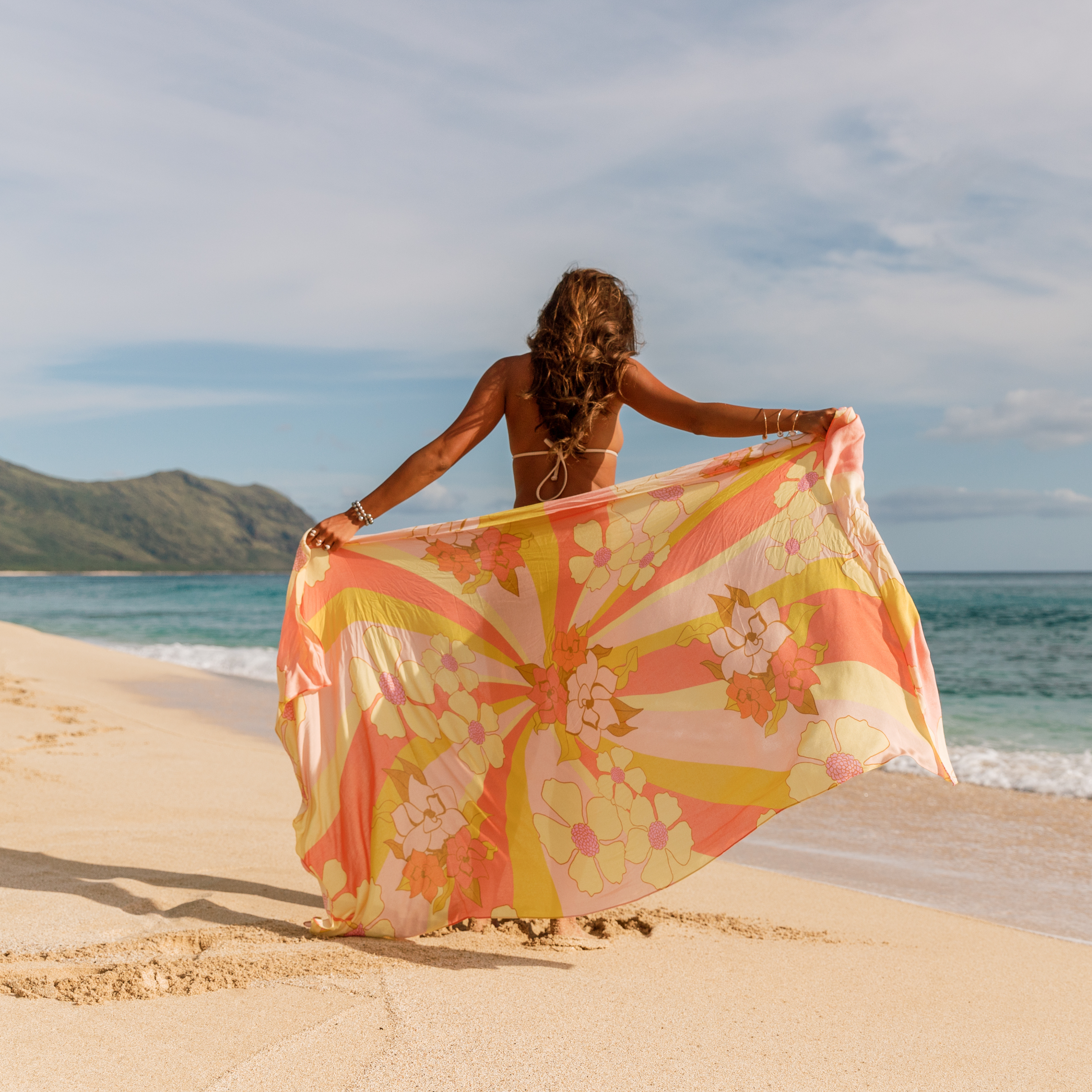 Misha Hawaii Home – Engroshandel Strandbadekåbe – Dame – Vintage aloha pareo0