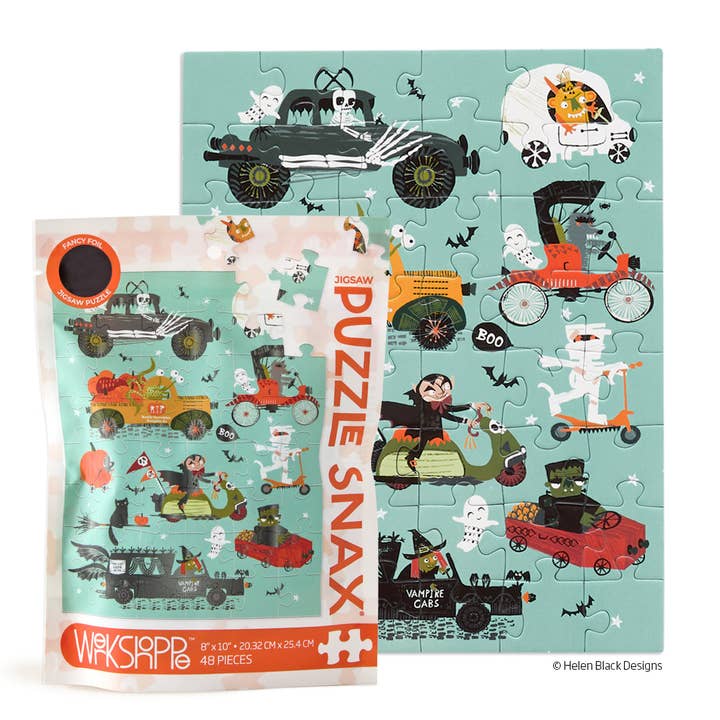 Monster Cars 48 Piece Puzzle Snax for wholesale by WerkShoppe
