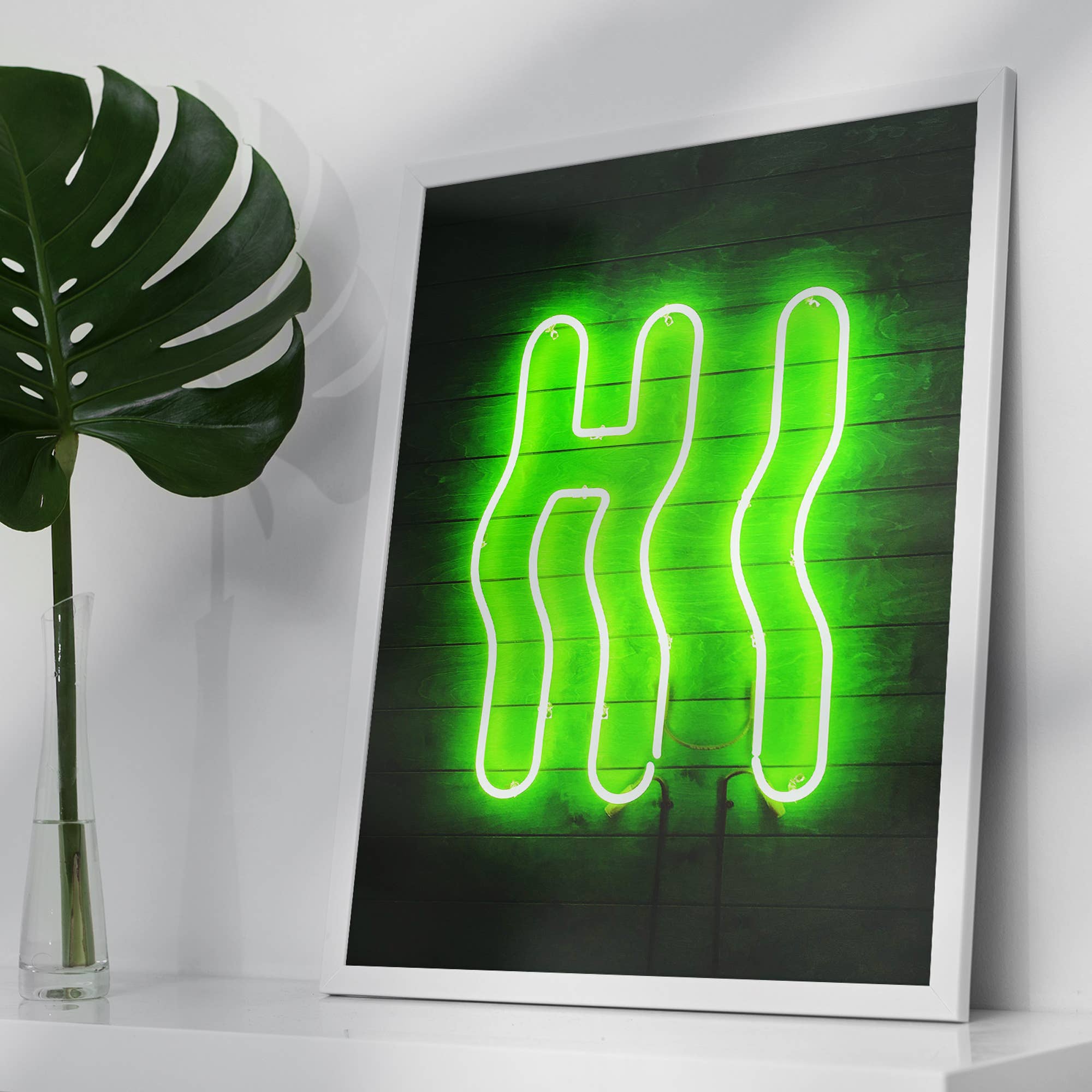 Ink & Drop – wholesale Art print – Hi Green Neon Art Print4