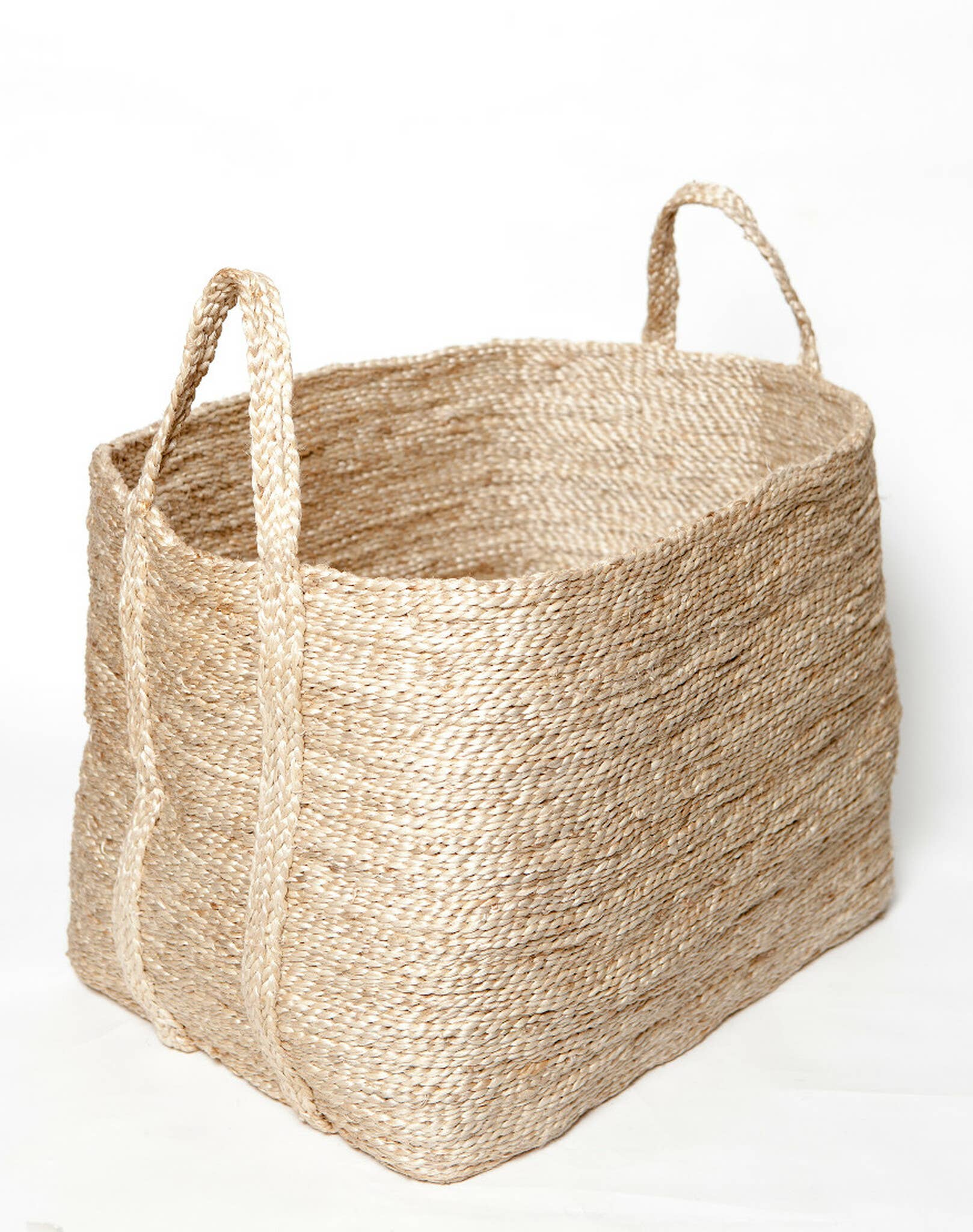 Storage Basket Natural Jute basket/pflanzkorb/Laundry Basket with Handles 