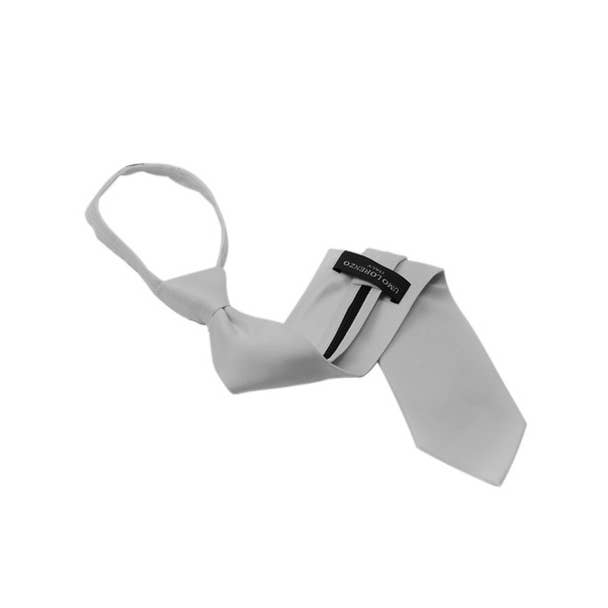 Selini New York - Wholesale Necktie - Men's - Poly Solid Zipper Tie2