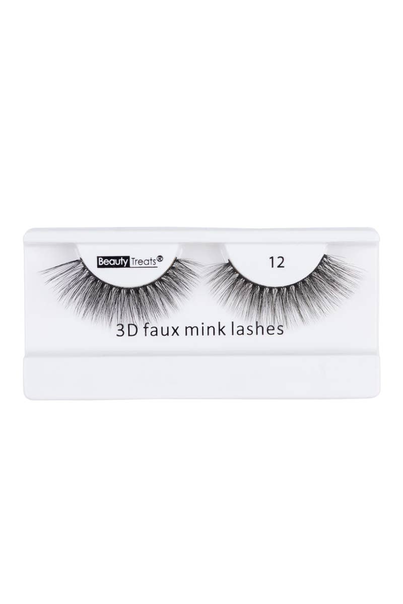 PINEAPPLE Beauty - Wholesale False/Fake Eyelashes - Beauty Treats 750-12 3D Faux Mink Lashes - 12 pcs1