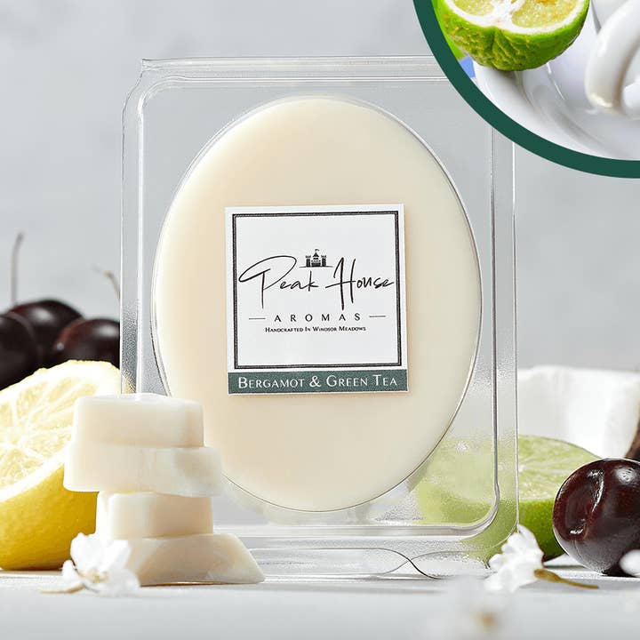 Bergamot & Green Tea Wax Melt for wholesale by Peak House Aromas