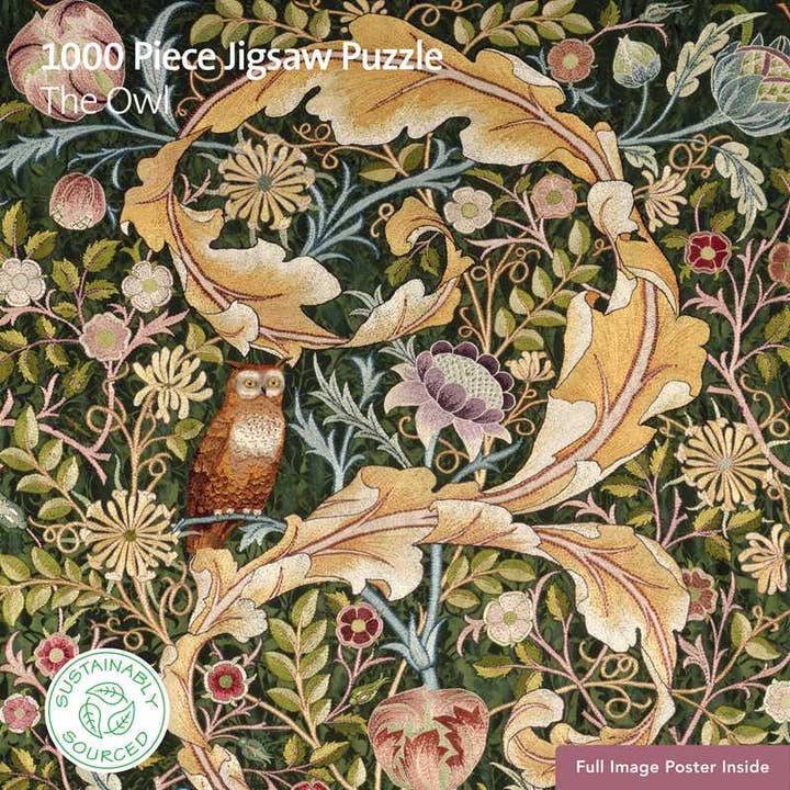 Simon & Schuster - Wholesale Puzzle - Adult - Adult Sustainable Jigsaw Puzzle V&A: The Owl by