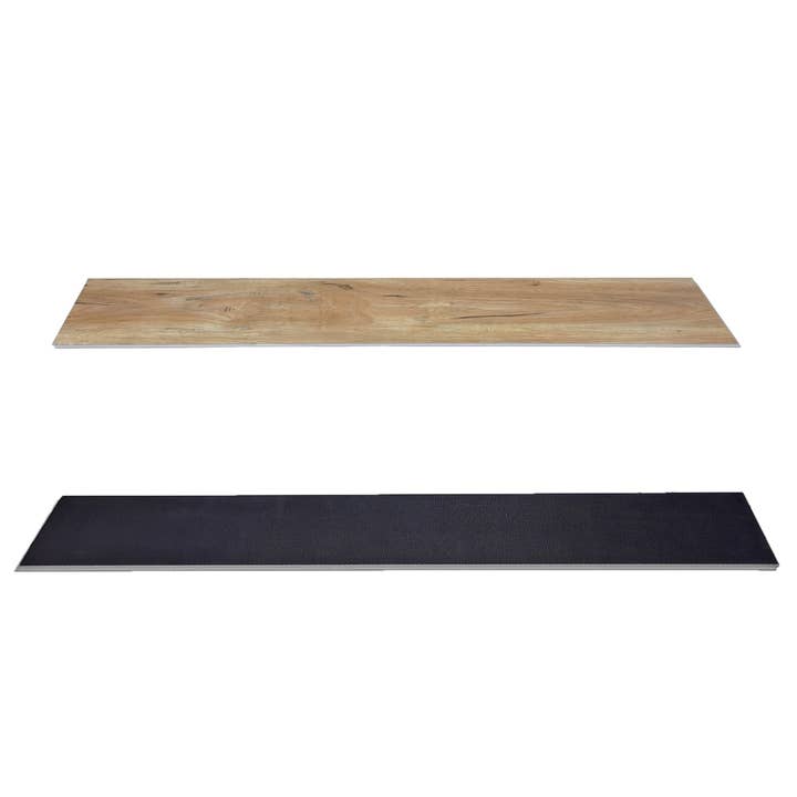 FIXTUREDISPLAYS - Wholesale Wall Tile - 5PK 12 Sq.Ft Interlocking Luxury Vinyl Flooring Tile 48X7.2 Brick of Wood Grain 15970 Vinyl Flooring4