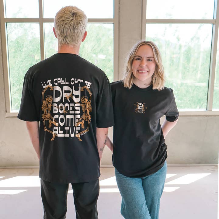 Dry Bones Come Alive Tee - Black for wholesale on Faire1
