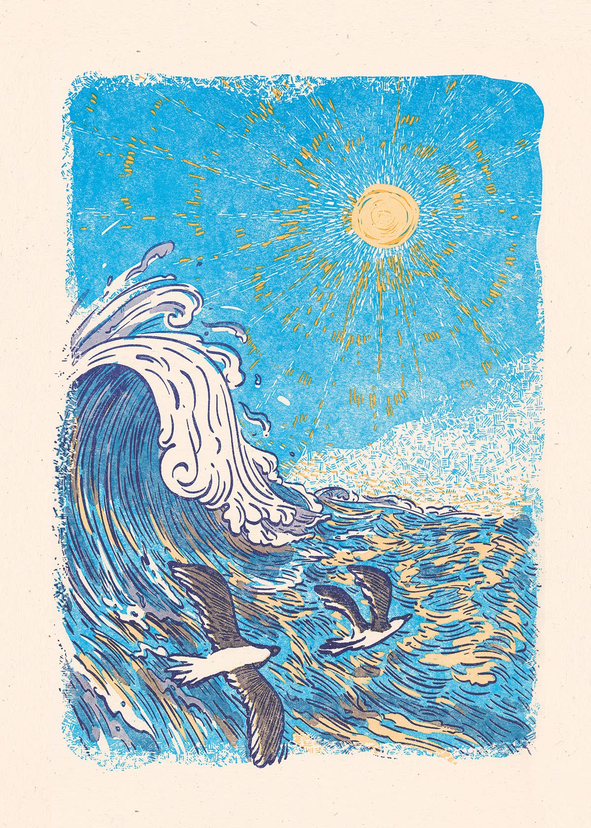 folio press & paperie – wholesale Art print – Into the Light Letterpress Art Print