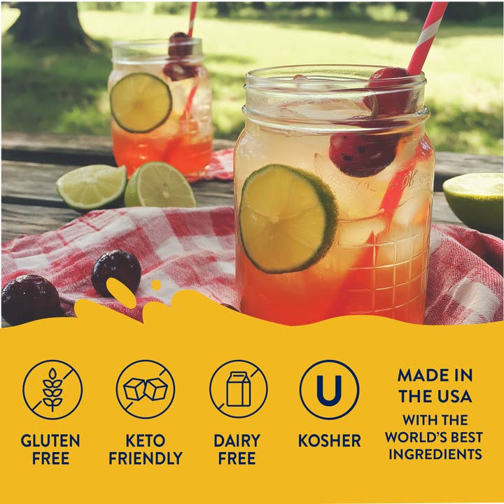 Jordan's Skinny Mixes - Wholesale Cocktail Mix/Syrup - Flavor Burst - Sugar Free Cherry + Antioxidant