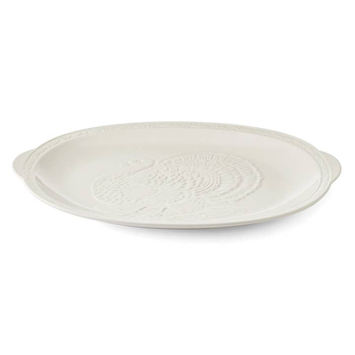 WHITE Mikasa Italian Cntrysd Turkey Platter Brown Box Pkg for wholesale on Faire