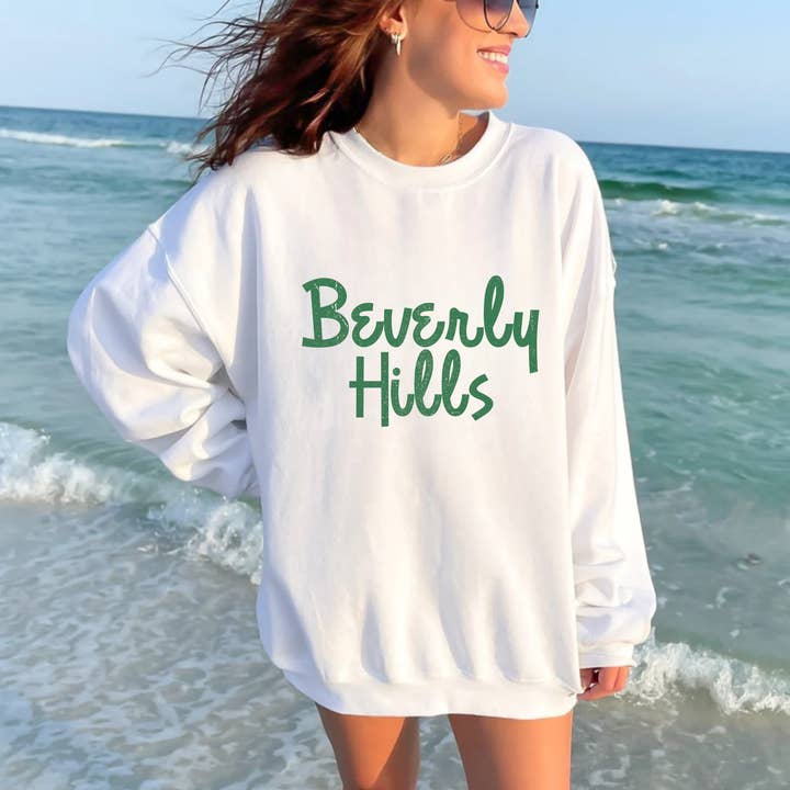 TEELUX - Wholesale Sublimation Transfer - Beverly Hills in Green - Matte Clear Film Transfer1