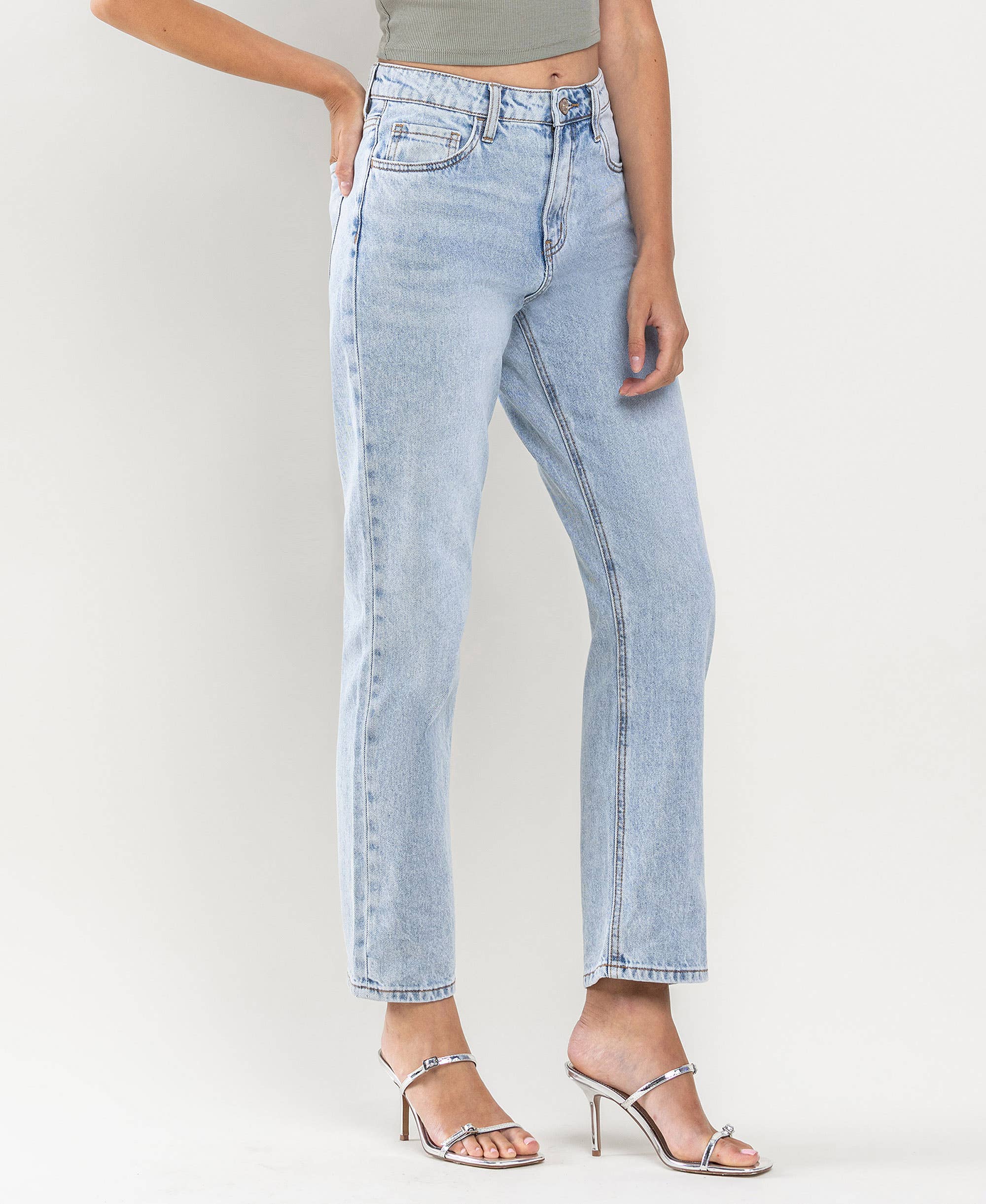 SUSTAINABILITY HIGH RISE ANKLE STRAIGHT JEANS LV1131 for wholesale on Faire7