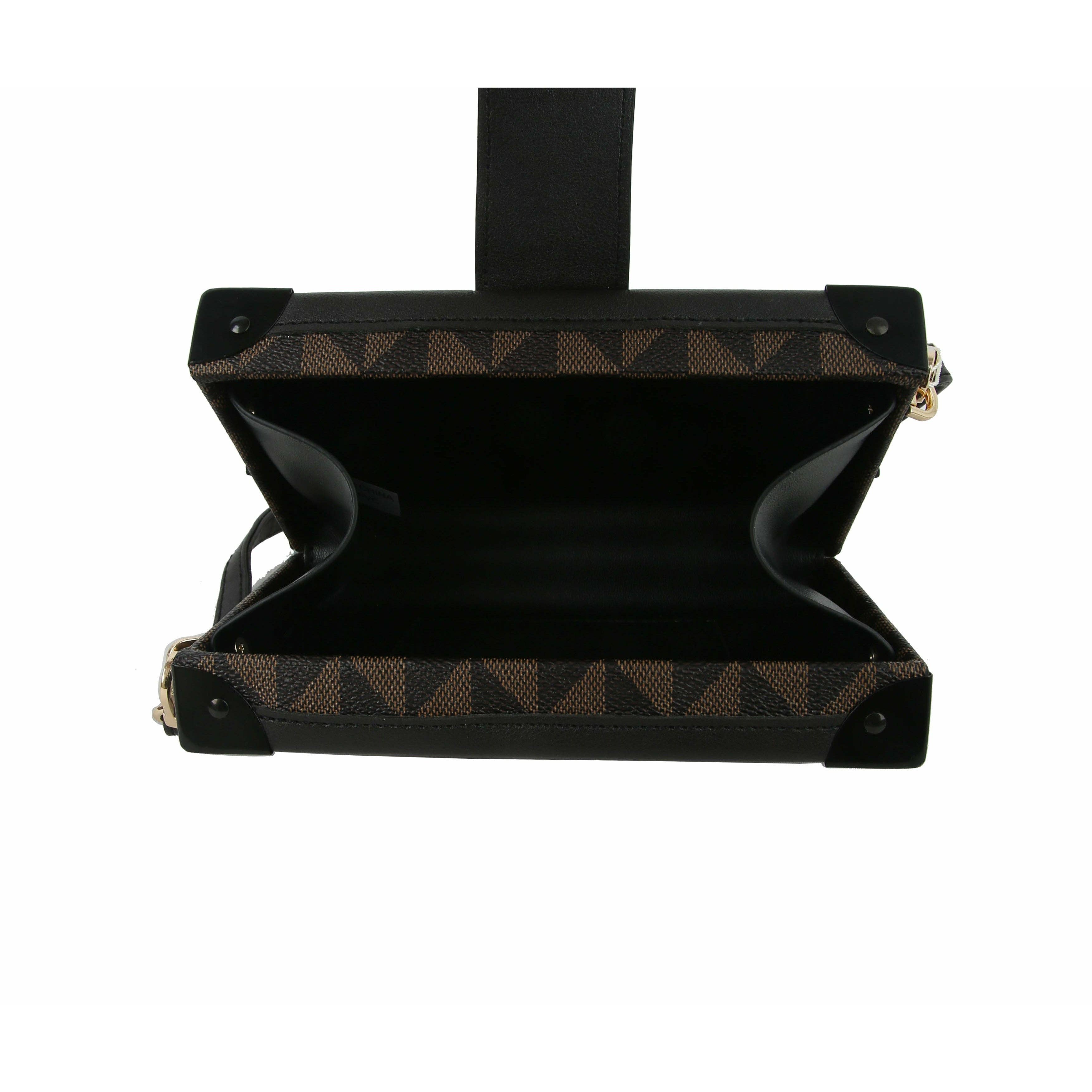 Handbag Factory Corp – wholesale Crossbody bag – Women's – FASHIONABLE DIAMOND BOX LOCK CROSSBODY BAG3