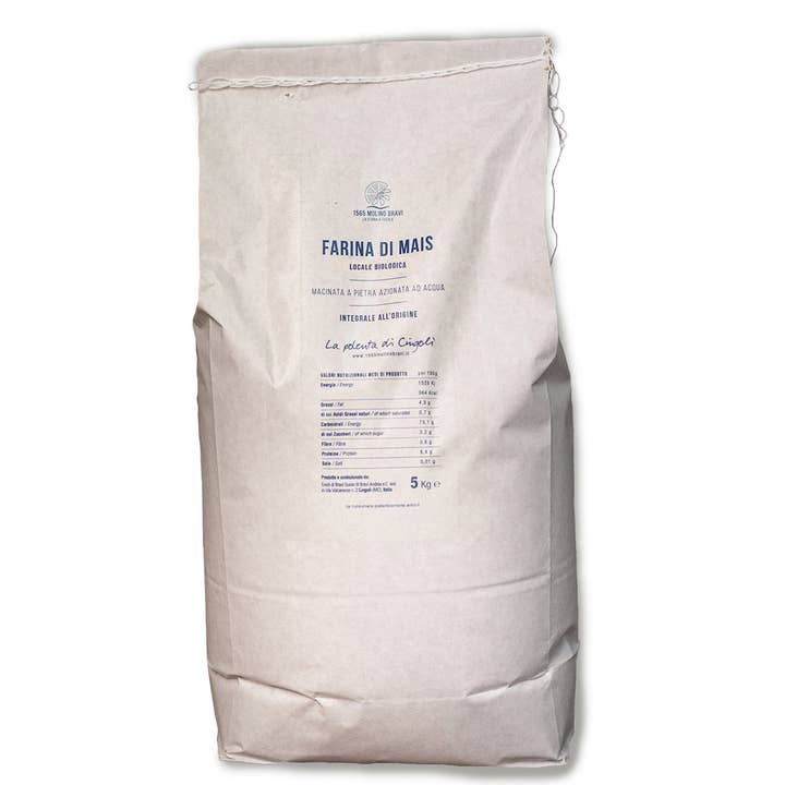 Organic Whole Cornmeal, Handmade, Made in Italy for wholesale by 1565 Mulino Bravi