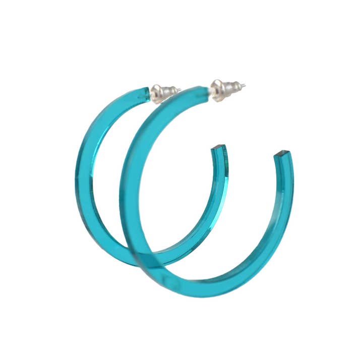 The Paper Dress – wholesale Hoop earrings – Colorful Lightweight Acrylic Hoop Earrings78