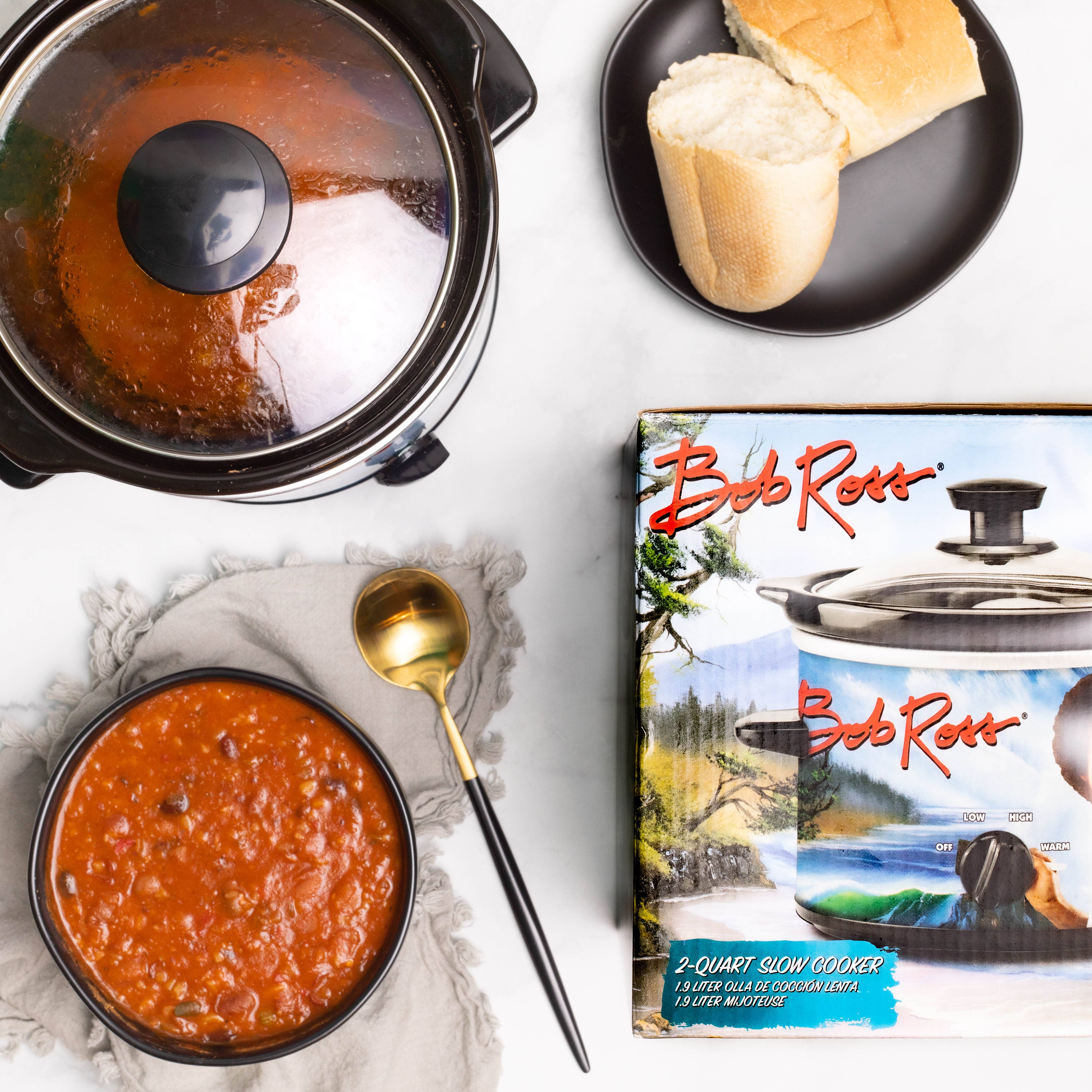 Uncanny Brands - Wholesale Kitchen Appliance - Uncanny Brands Bob Ross 2-Quart Slow Cooker2