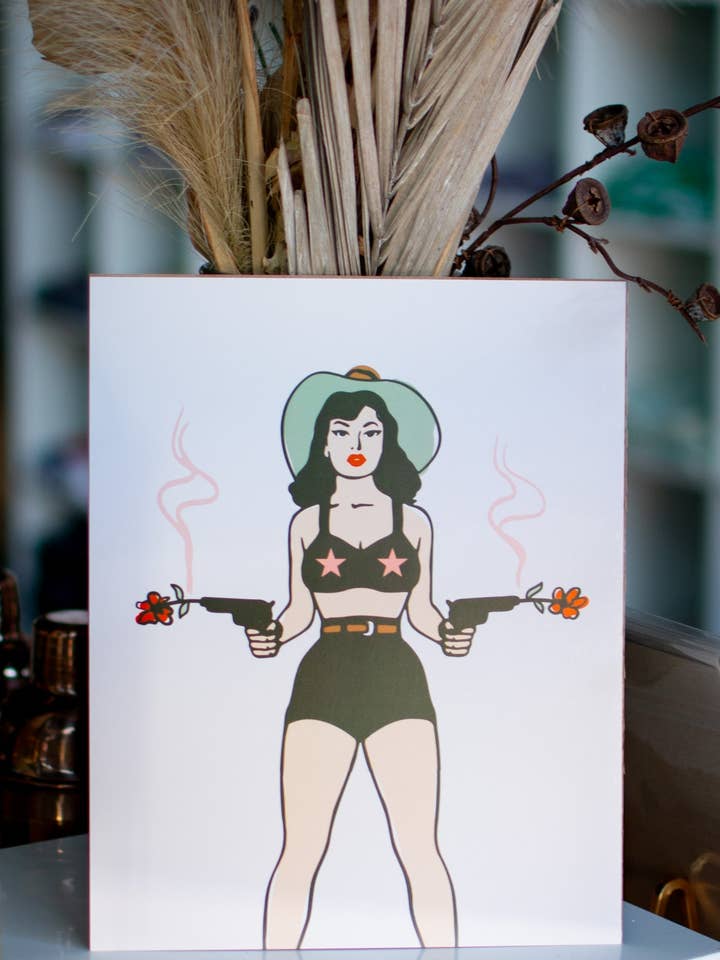 Flickornas Upprorssamhälle Konsttryck - Grace för wholesale av Girl Riot Society by Mosaic Makers Co