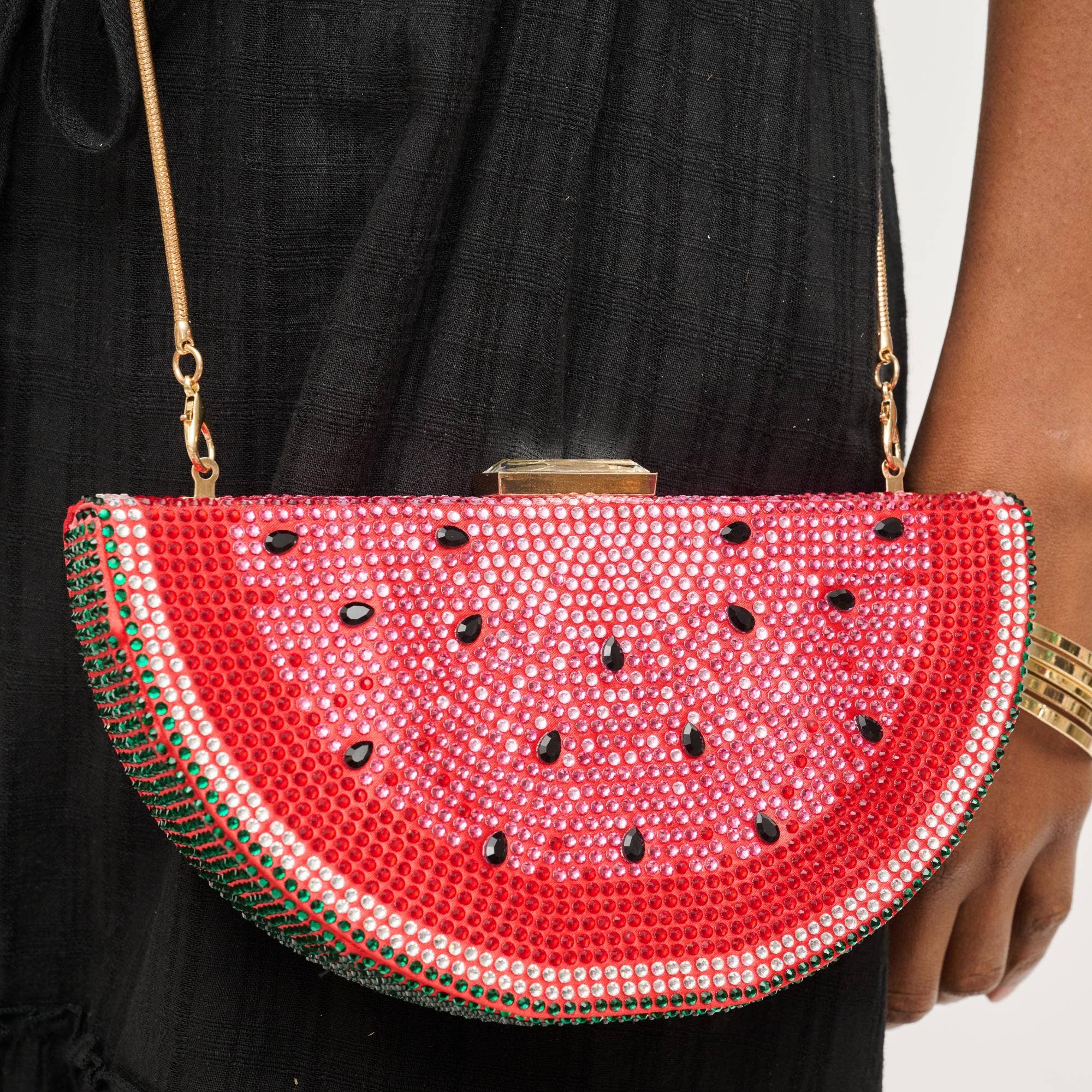 Tabitha Watermelon Crystal Evening Bag for wholesale on Faire3