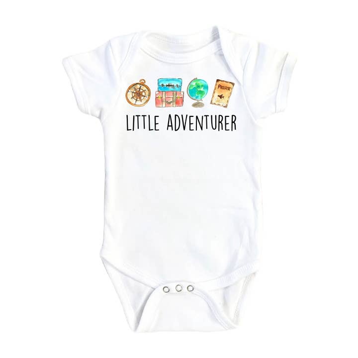 Travel Adventure - Baby Boy Girl Clothes Infant Bodysuit Funny Cute Newborn for wholesale by North Fork Forager LLC