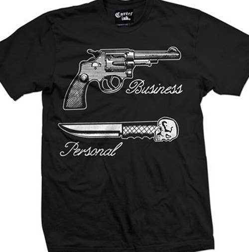 Black Business-Personal Men's Screen Printed T-Shirt for wholesale on Faire0