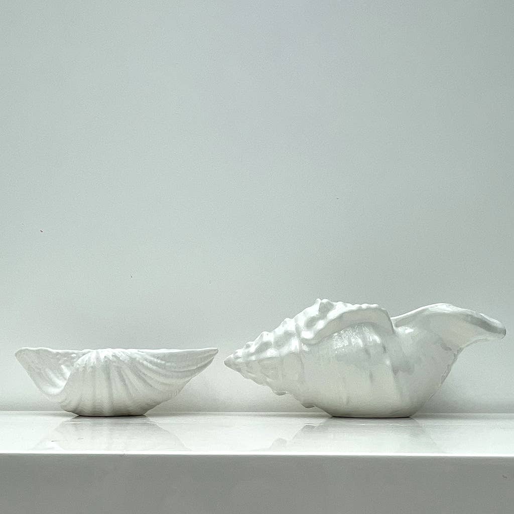 Opjet Paris - Vente Objets de décoration - Déco pot neptune blanche L23 P16 H8cm1