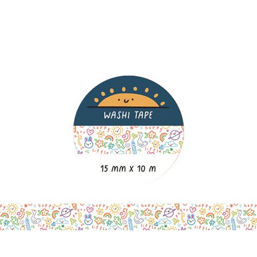 Ruban Washi Happy Scribbles pour la vente par Happy Little Paper Co