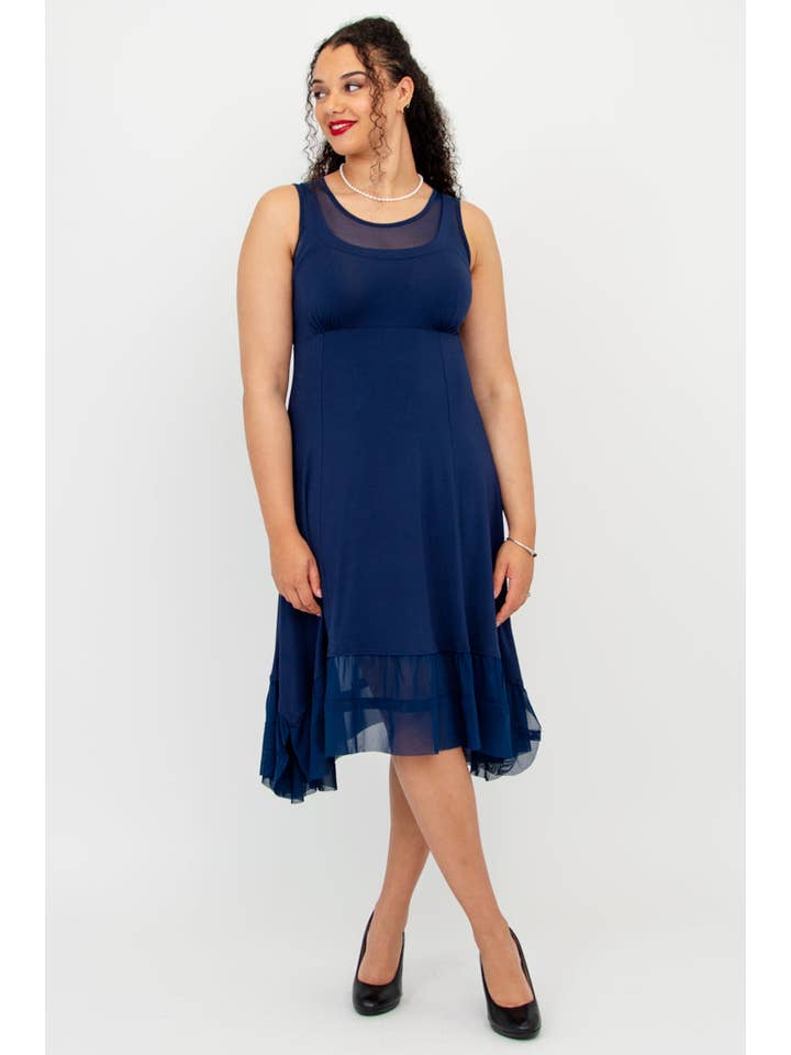 Blue Sky Clothing Co LLC - Wholesale Dress - Women's - Danube Dress, Indigo, Bamboo1
