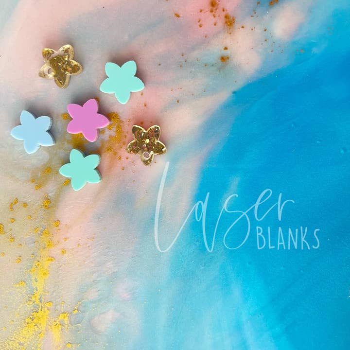 Blomst Lille Form | Ørering Blank for engroshandel hos Laser Blanks