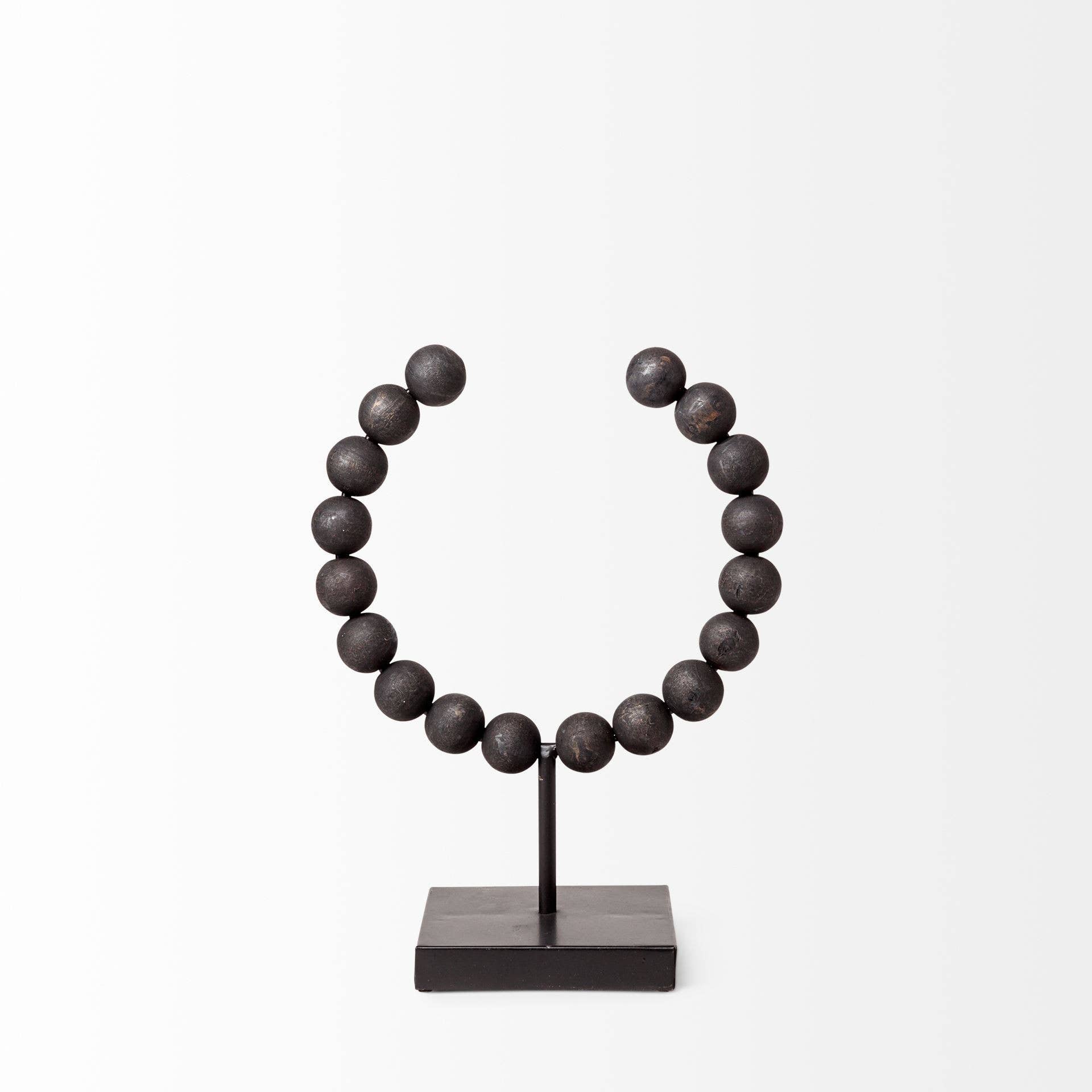 HomeRoots - Wholesale Sculpture - Petite Black Beaded Sculpture1