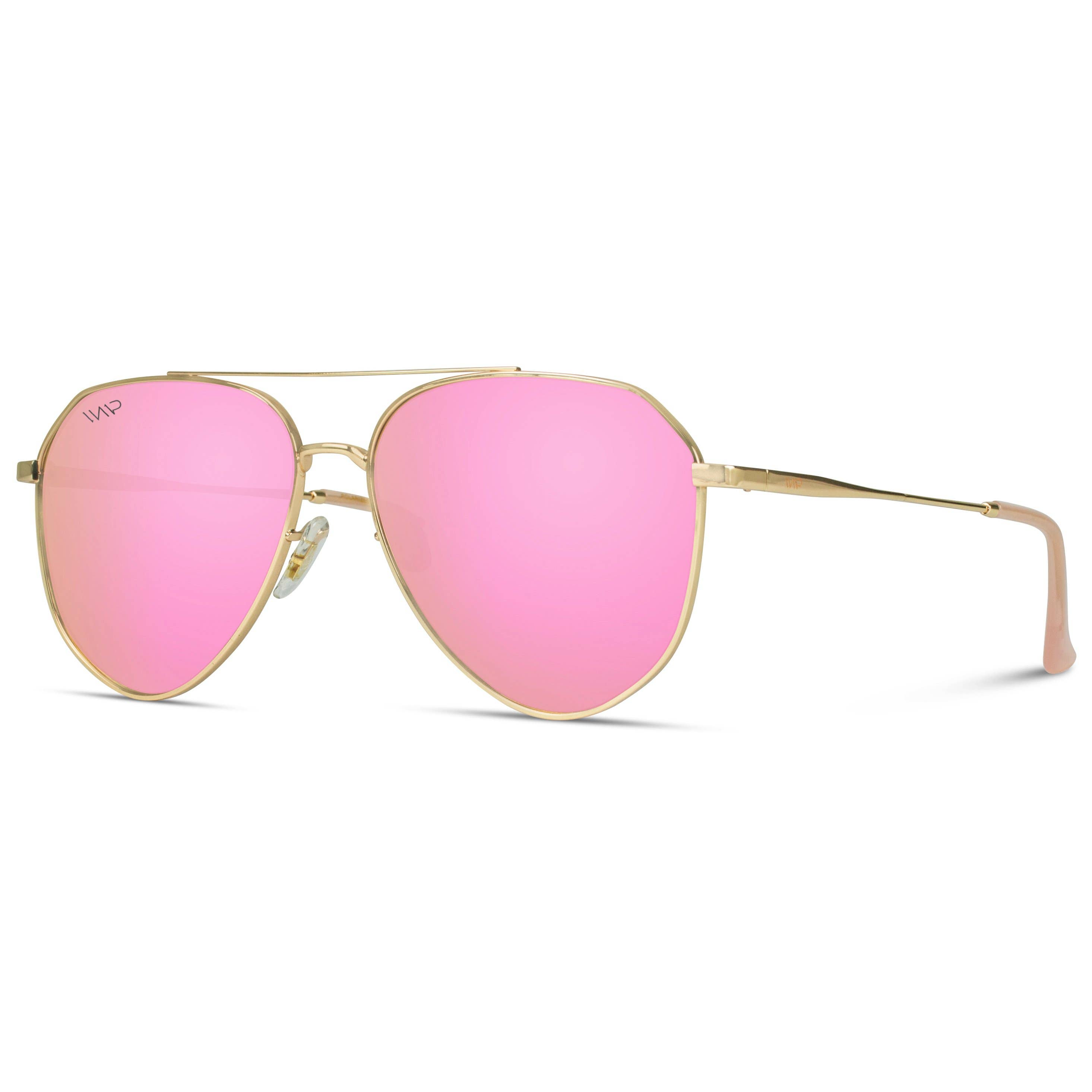 8941 Pink - Metal Flat Lens Oval Shaped Sunglasses with Pink Mirror –  Dynasol Eyewear