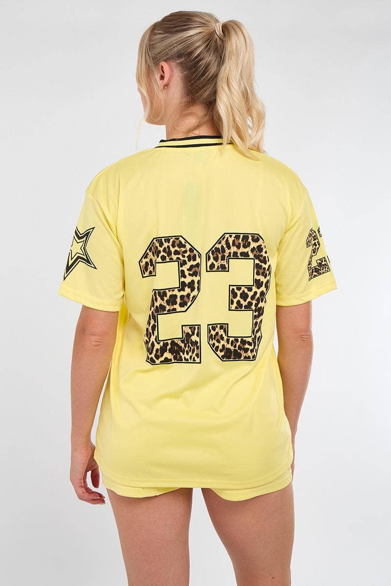 AX Labels - Wholesale Top & Short Set (NOT Loungewear) - Women's - Leopard Print 23 T-Shirt With Shorts Co-ord21