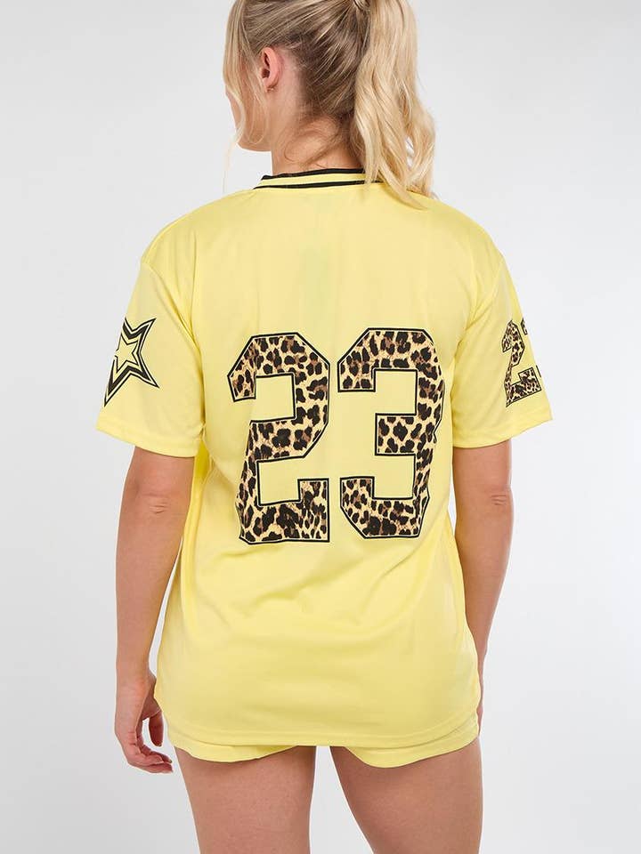 AX Labels - Wholesale Top & Short Set (NOT Loungewear) - Women's - Leopard Print 23 T-Shirt With Shorts Co-ord21