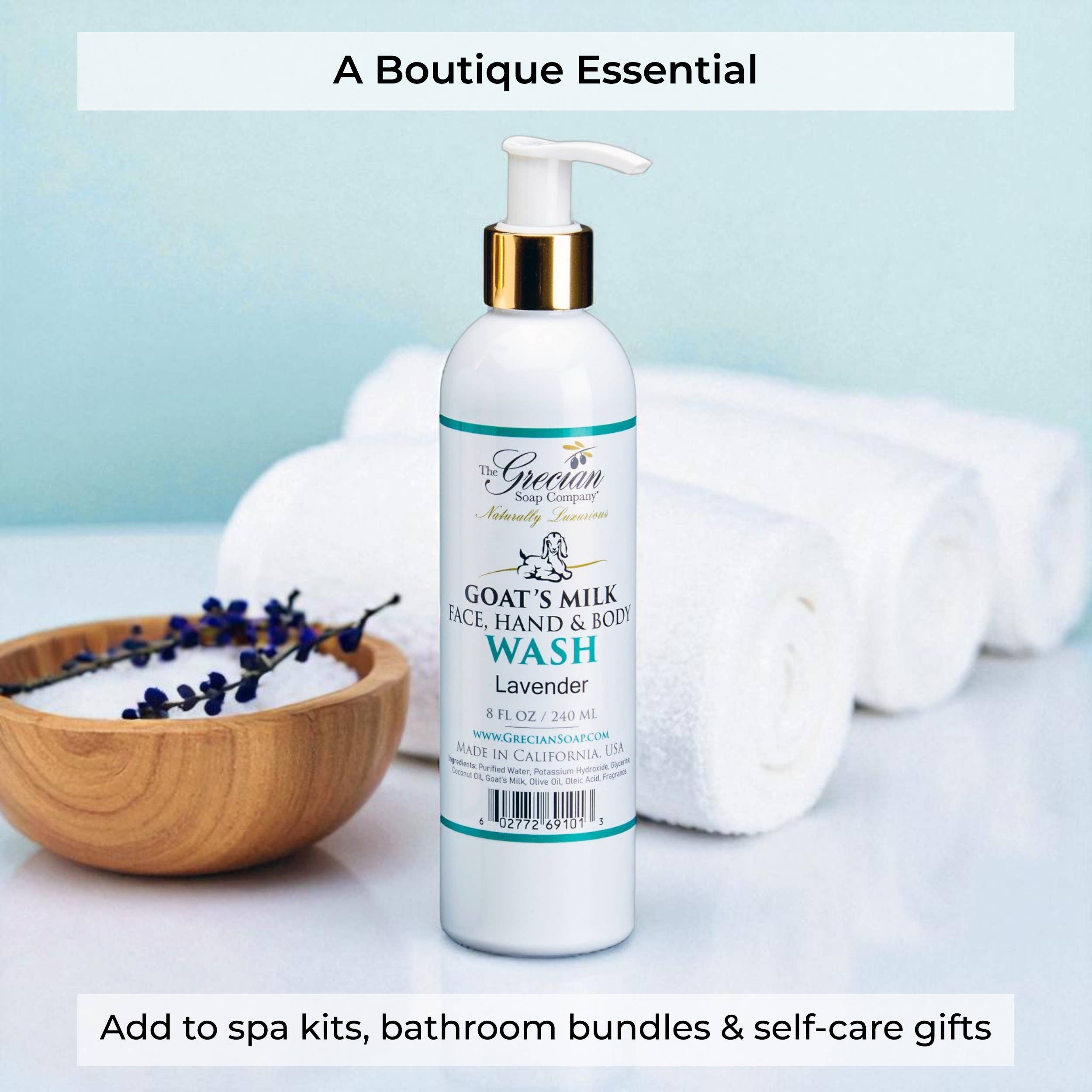 The Grecian Soap Company - Wholesale Body Wash/Shower Gel - Goat Milk Soap Natural Body Wash - Handmade Soap2